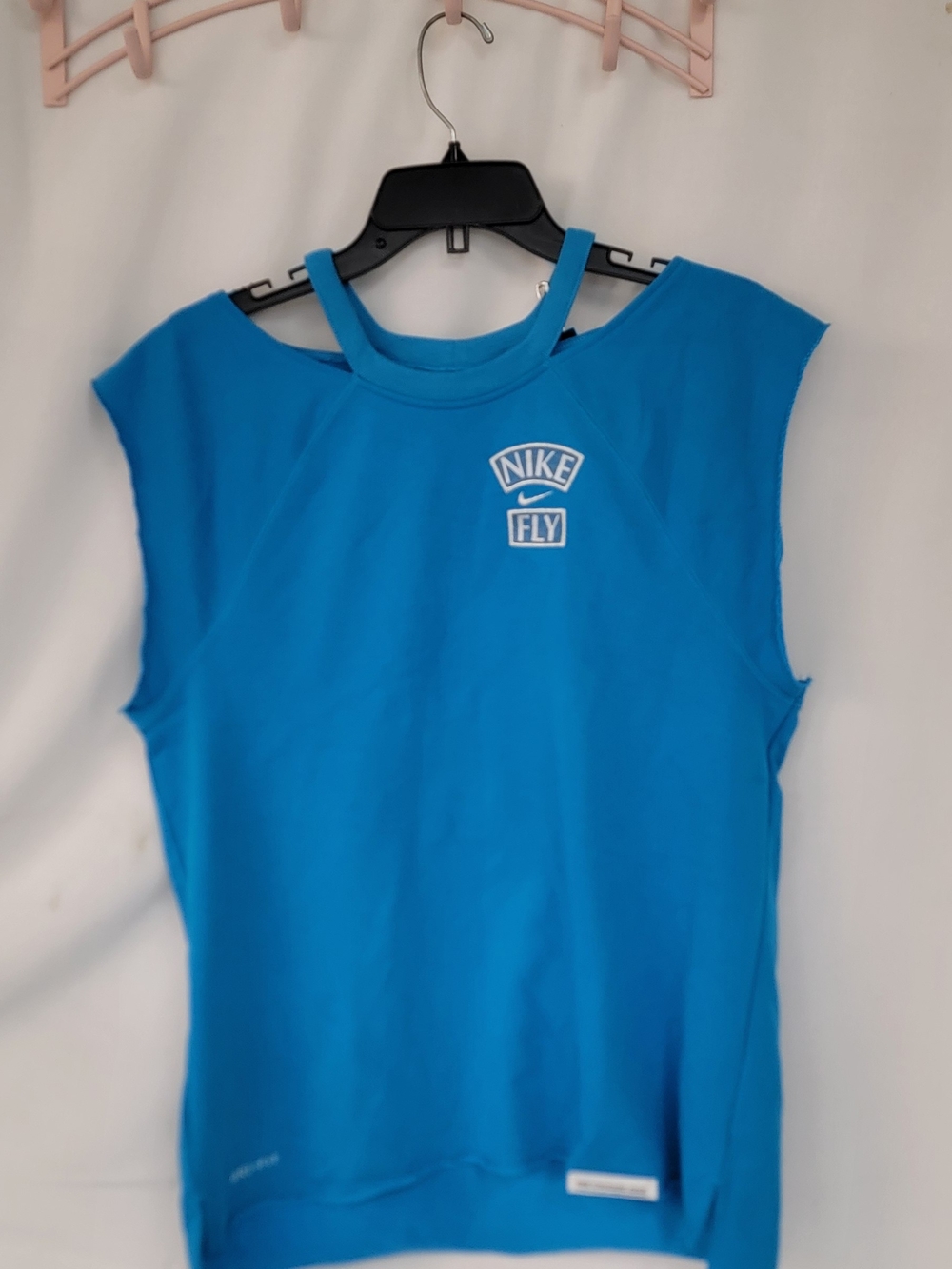 Nike Blue Sleeveless Fly Women's Training Top